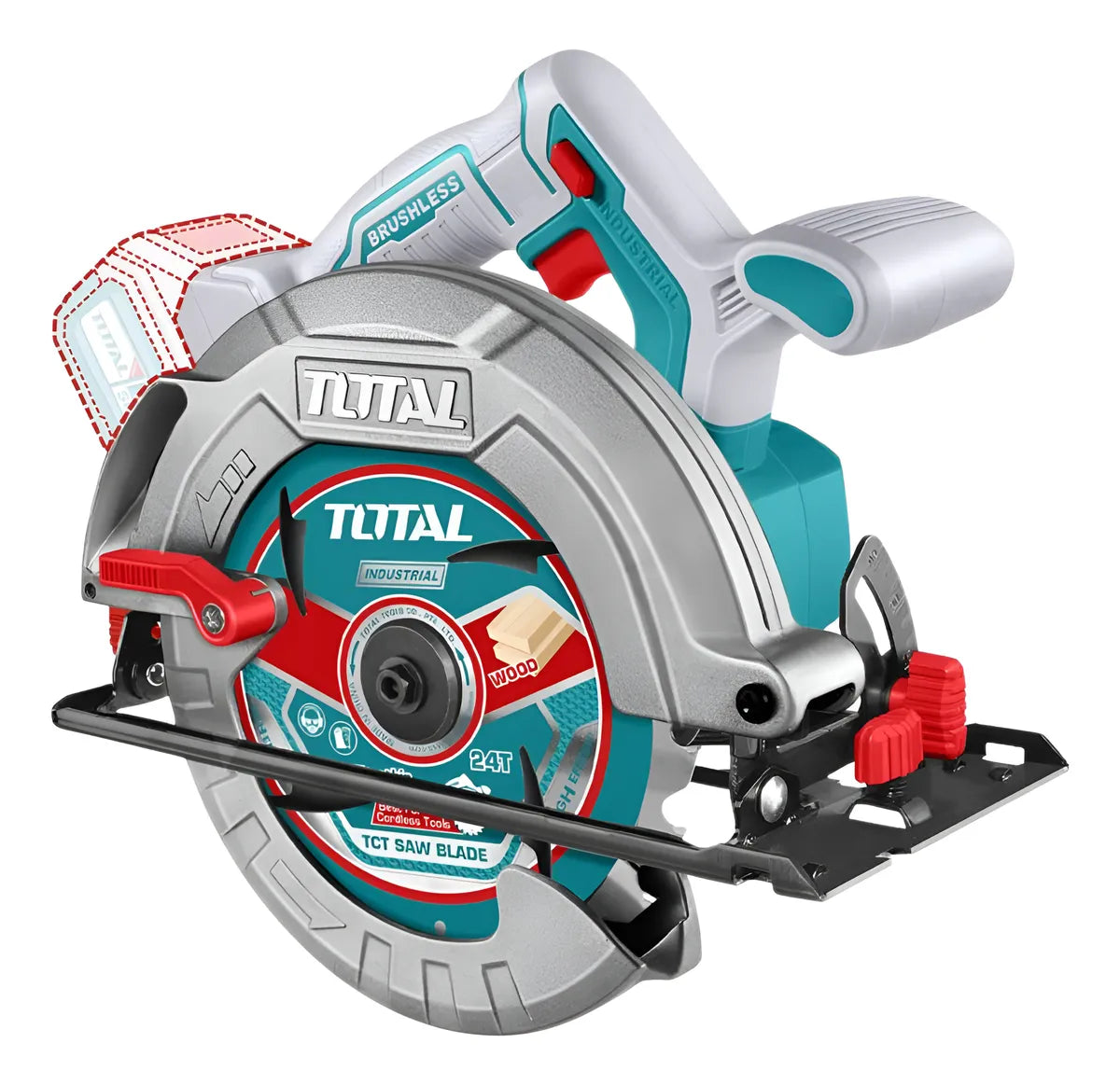 TOTAL SIERRA CIRCULAR INALAMBRICA 20V UTSLI18513