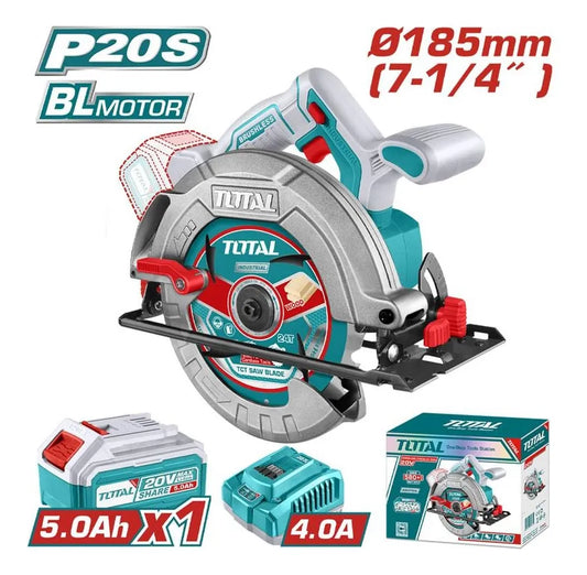 TOTAL SIERRA CIRCULAR INALAMBRICA 20V UTSLI18513