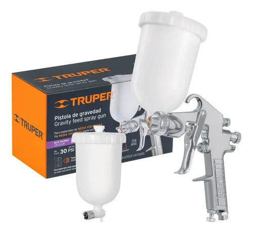 TRUPER AEROGRAFO PISTOLA DE GRAVEDAD VASO PLASTICO 101856
