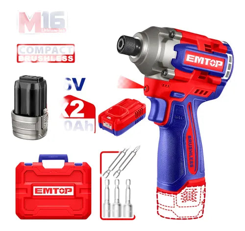 EMTOP ATORNILLADOR DE IMPACTO 16V ULCIRL16178
