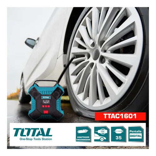 TOTAL COMPRESOR DE AIRE 12V TTAC1601