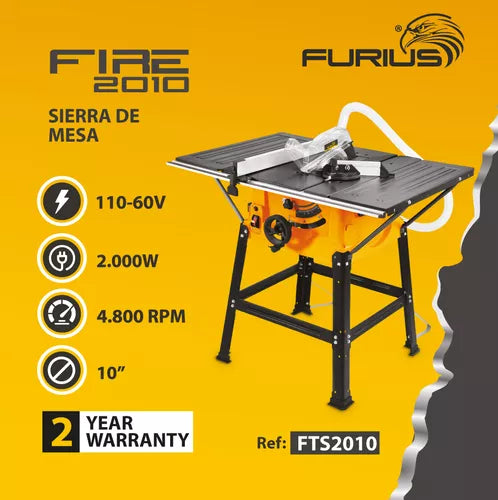 FURIUS SIERRA DE BANCO 10" FTS2010