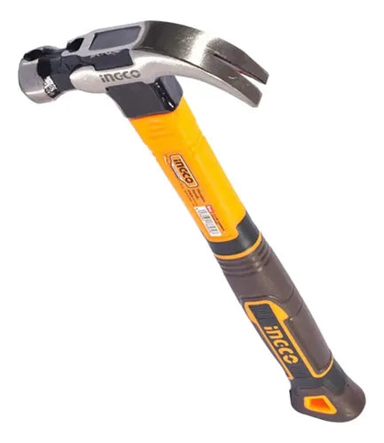 INGCO MARTILLO DE UÑA 8 OZ MANGO FIBRA DE VIDRIO MAGNETICO HCH81008