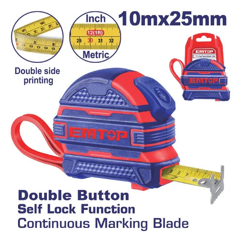 EMTOP FLEXOMETRO INDUSTRIAL 10 MTS EMTP2025