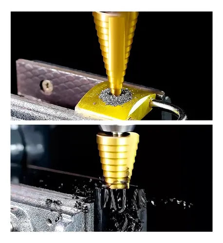 TOTAL JUEGO DE BROCAS ESCALONADAS 4 PCS TACSD2041