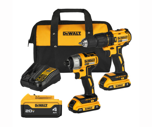 DEWALT JUEGO DE TALADRO PERCUTOR Y ATORNILLADOR DE IMPACTO DCK276D2