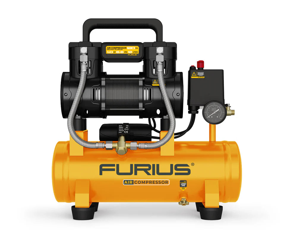 FURIUS COMPRESOR DE AIRE LIBRE SILENCIOSO 12L FC112S