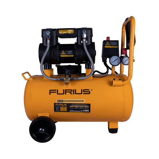FURIUS COMPRESOR DE AIRE SILENCIOSOS LIBRE DE ACEITE 24 L FC124S