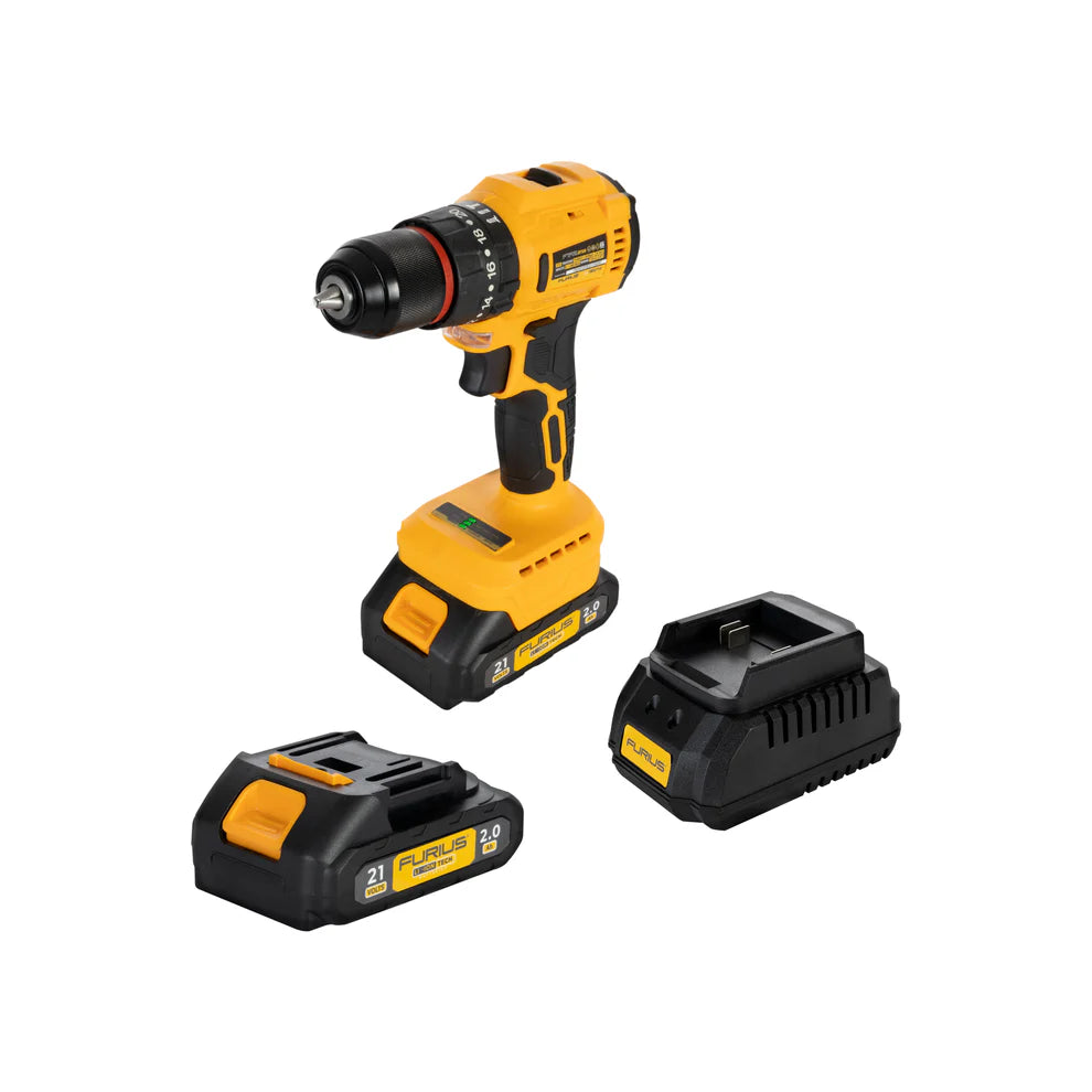 FURUS TALADRO PERCUTOR INALAMBRICO 1/2" BRUSHLESS FID21B