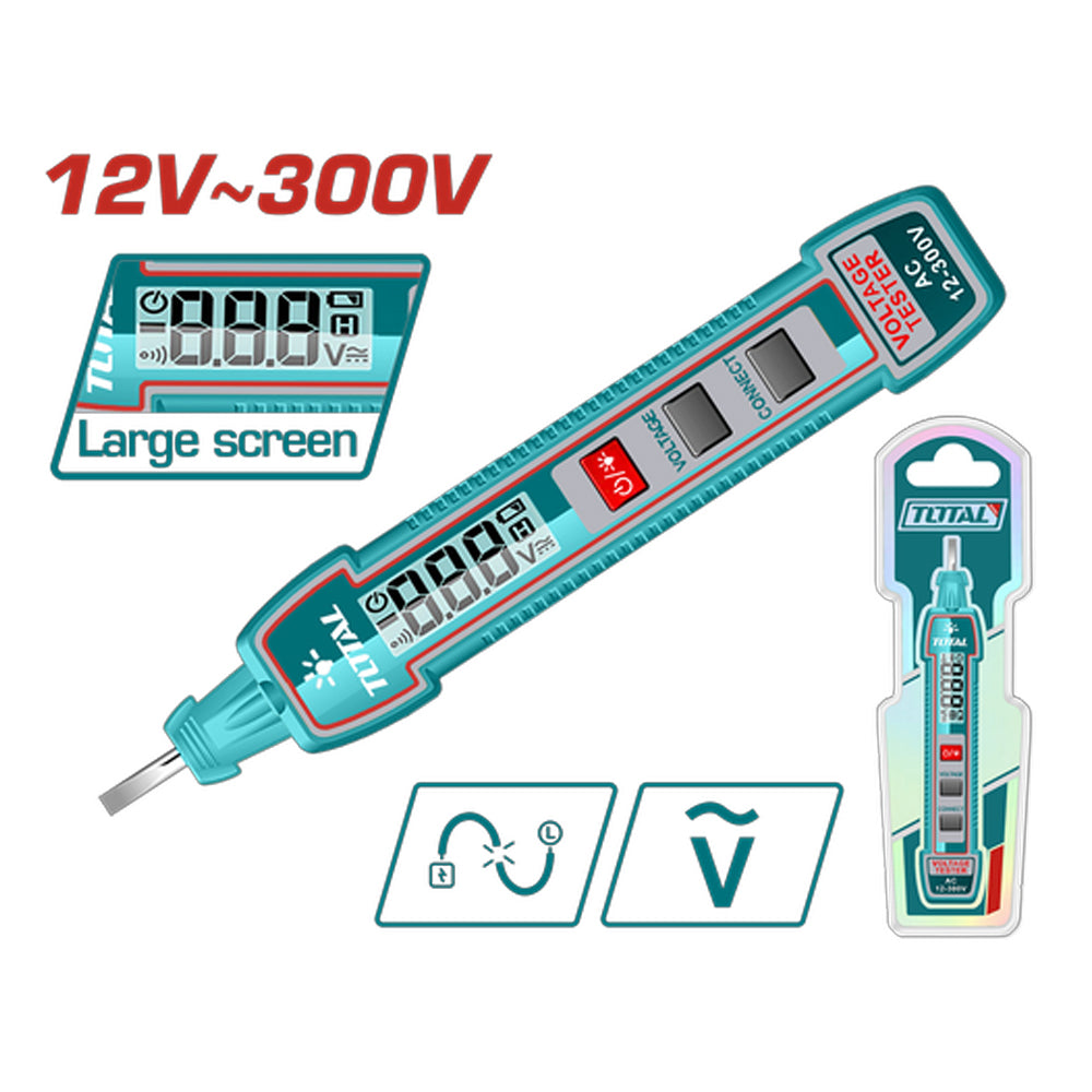 TOTAL LAPIZ DE PRUEBA AC 12-300V THTS33001