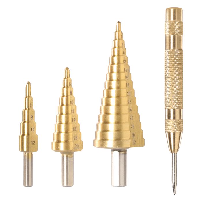 TOTAL JUEGO DE BROCAS ESCALONADAS 4 PCS TACSD2041
