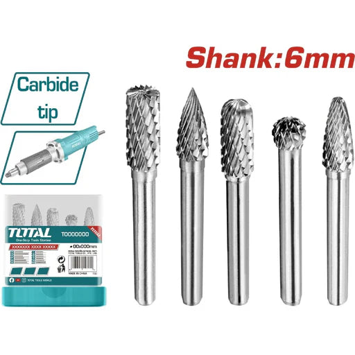 TOTAL JUEGO DE FRESAS ROTATIVAS DE CARBURO DE TUNGSTENO TAKC0651