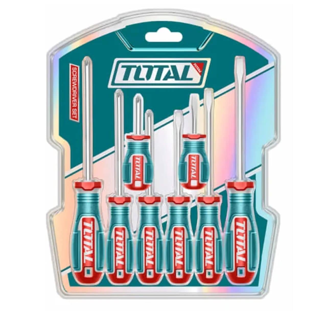 TOTAL JUEGO DE DESTORNILLADORES 8 PCS TKSDS0826