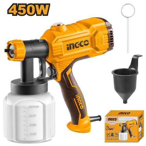 INGCO PISTOLA PULVERIZADORA PARA PINTAR 450W