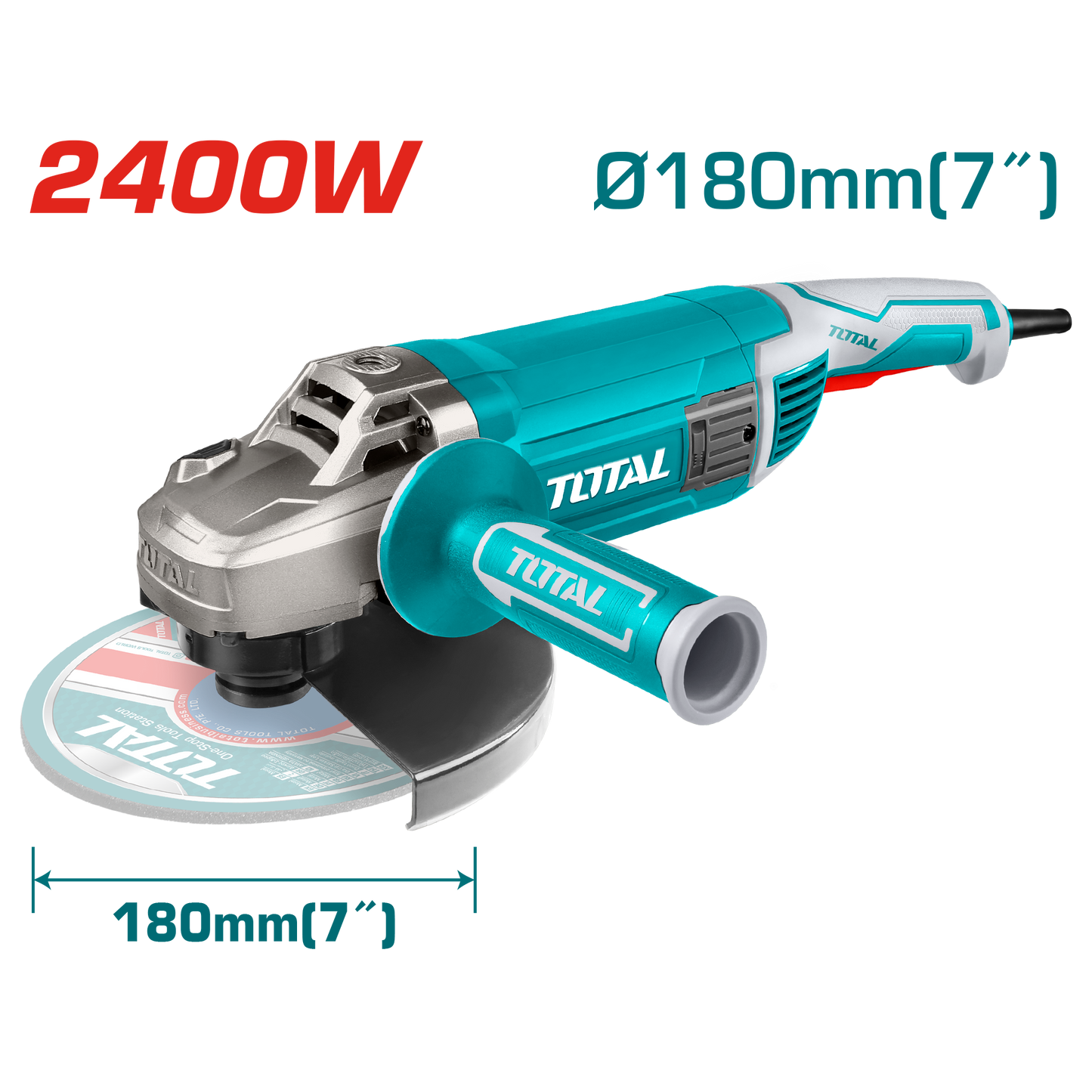TOTAL PULIDORA ANGULAR DE 7" 2400W UTG1251806