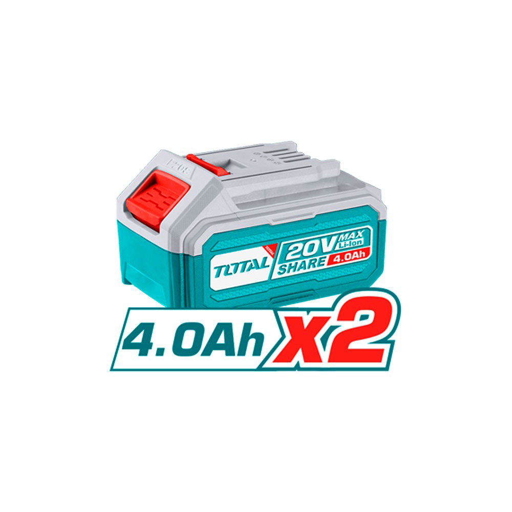 TOTAL LLAVE DE IMPACTO 500 N.M 20V INCLUYE 2 BATERIAS DE 4 AMP UTIWLI2050