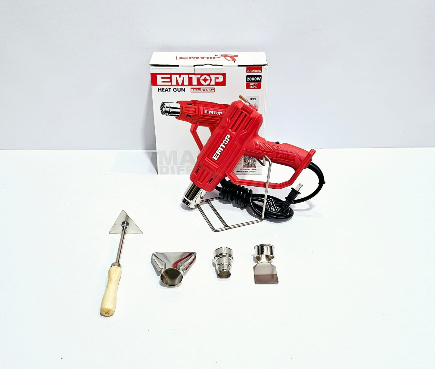 EMTOP PISTOLA DE CALOR 2000W - ULHGN20002