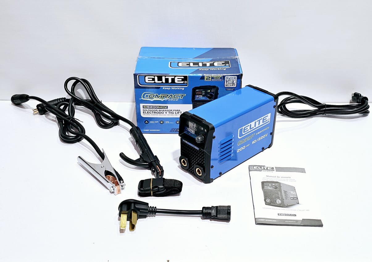 ELITE SOLDADOR INVERSOR PARA ELECTODO Y TIG 200AMP  - S16200MDV