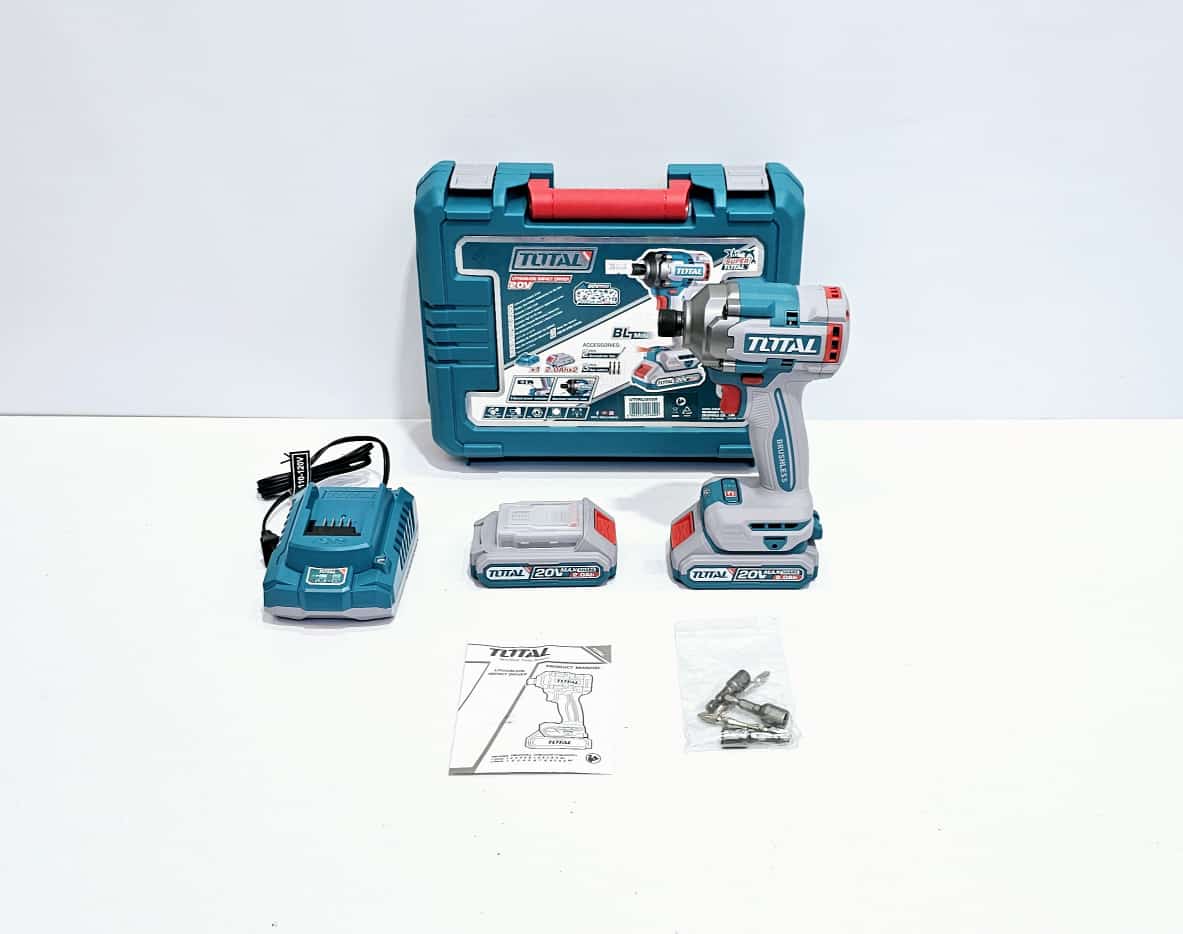 TOTAL ATORNILLADOR DE IMPACTO 20V + ESTUCHE Y ACCESORIOS - UTIRLI2028