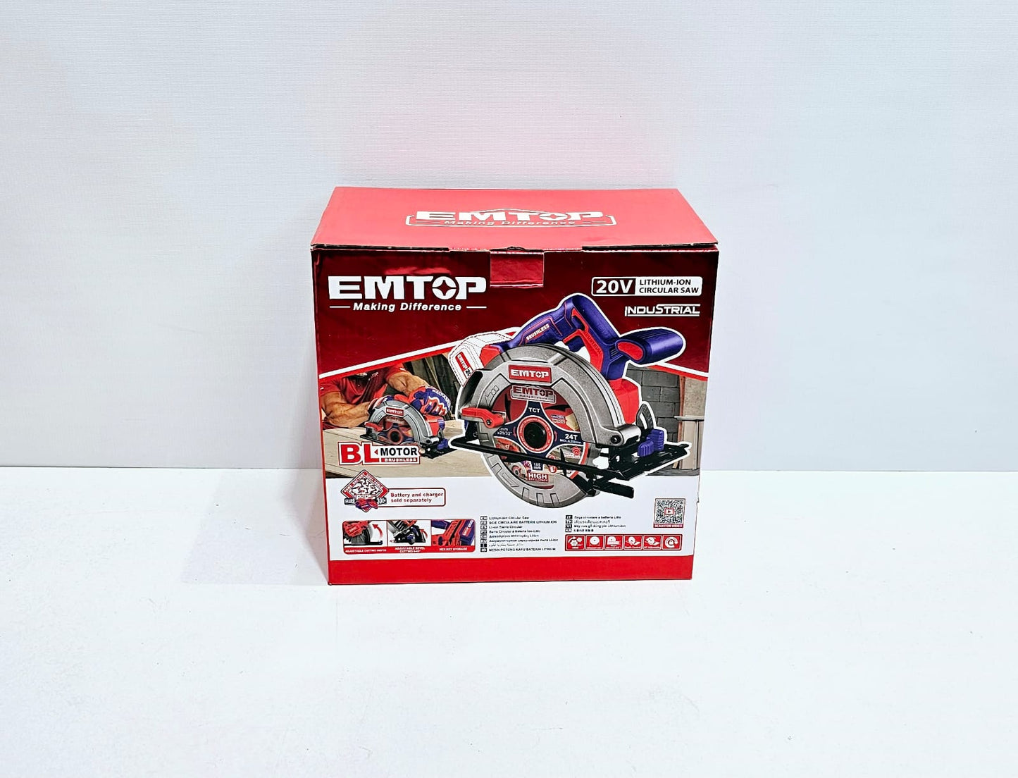 EMTOP SIERRA CIRCULAR INHALAMBRICA 20V - ELCS1851