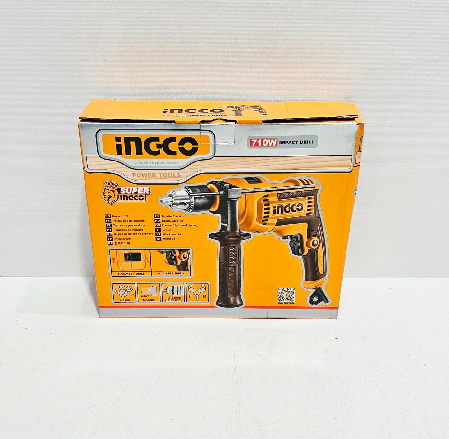 INGCO TALADRO PERCUTOR 1/2" 710W UID7118