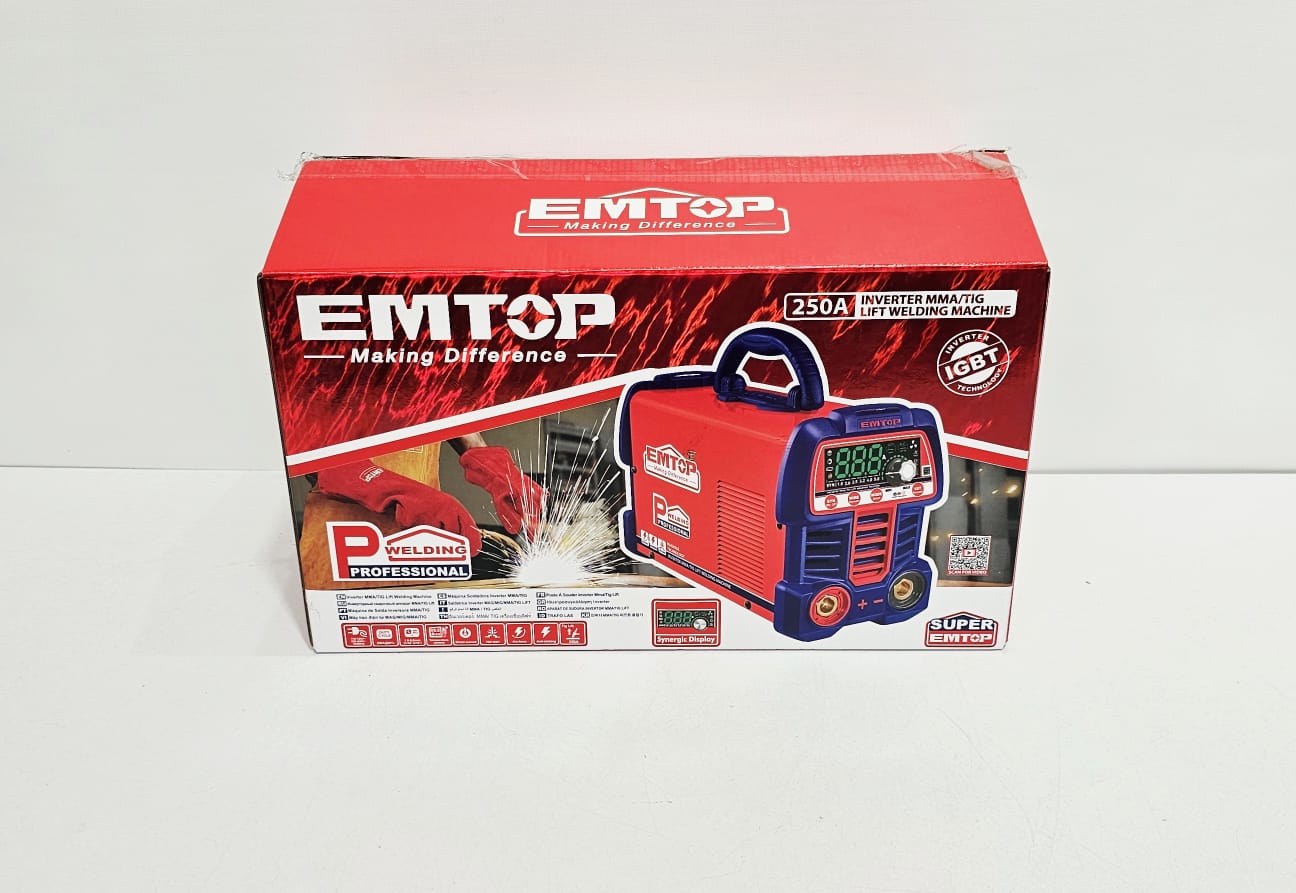 EMTOP SOLDADOR INVERSOR 250 AMP 110/220V ULWDEM2561