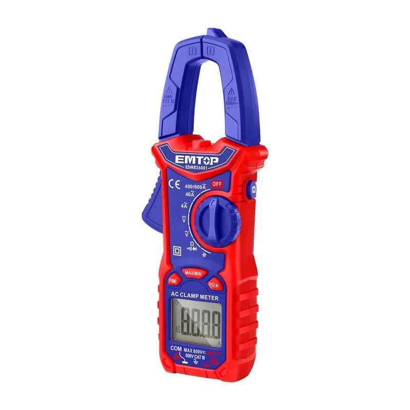 EMTOP PINZA VOLTIAMPERIMETRICA DC/AC 400A 600V CAT III EDMR762002