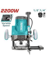 TOTAL RUTEADORA 2200W (1/4"-1/2") / INDUSTRIAL / MEJORADO UTR111226