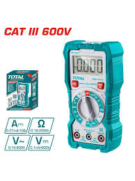 TOTAL MULTIMETRO DIGITAL CATIII 600V TMT46001