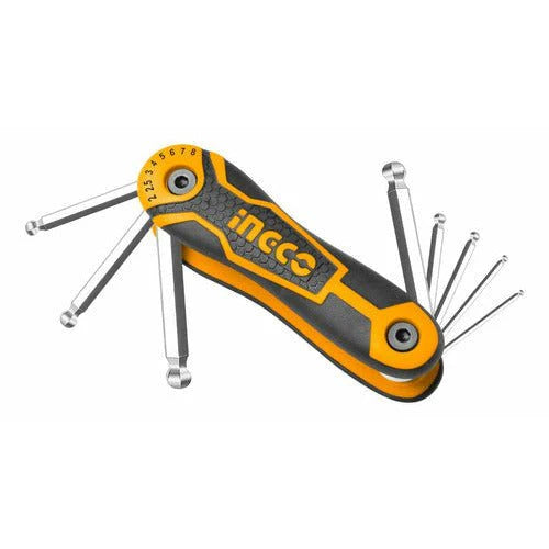 INGCO JUEGO DE LLAVES HEXAGONALES 8 PCS HHK14082