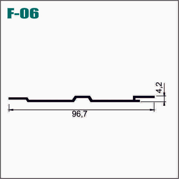 ENCHAPE ALUMINIO F06 - FA 006B / CIA-CH006L