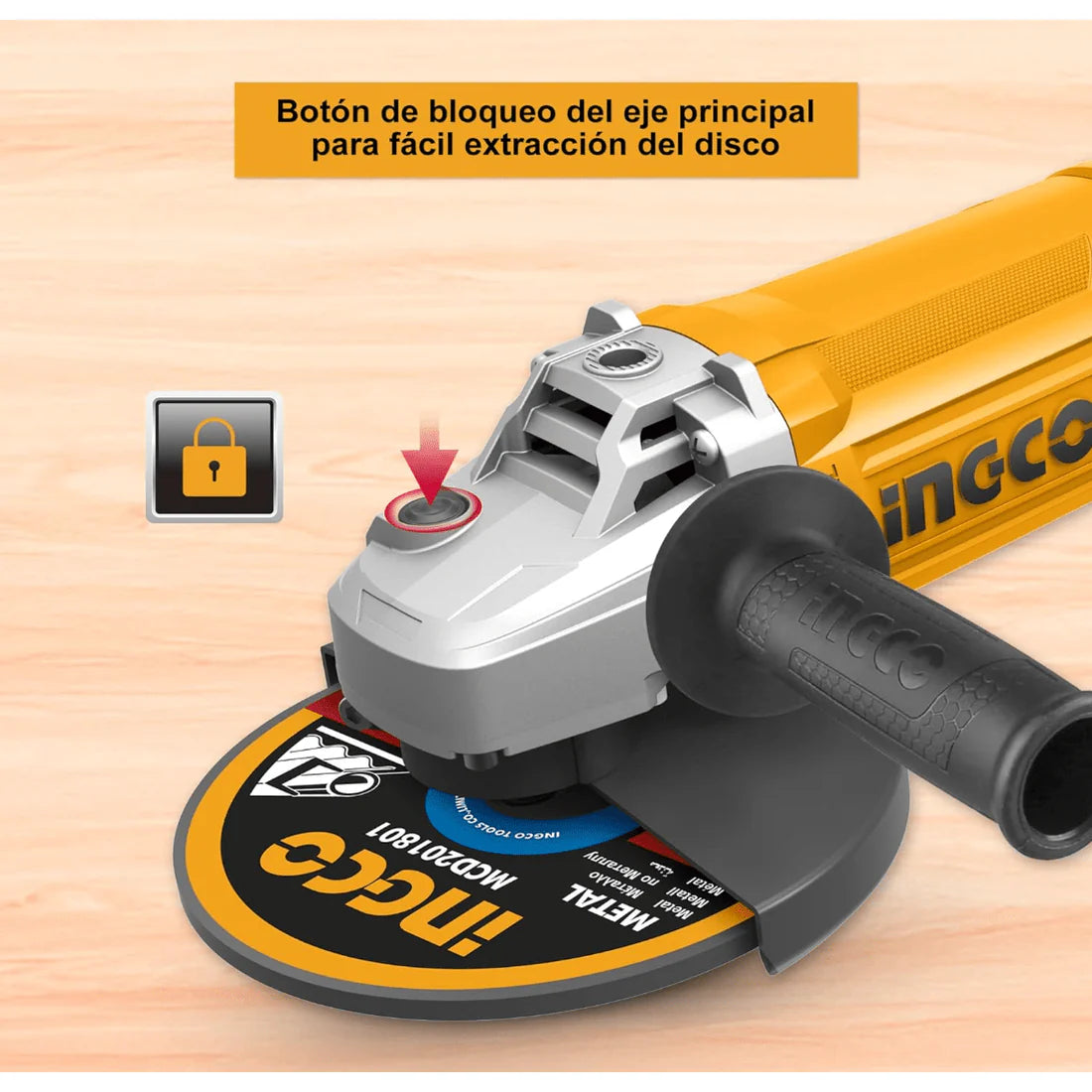 INGCO PULIDORA ANGULAR 9'' 2200W UAG220018