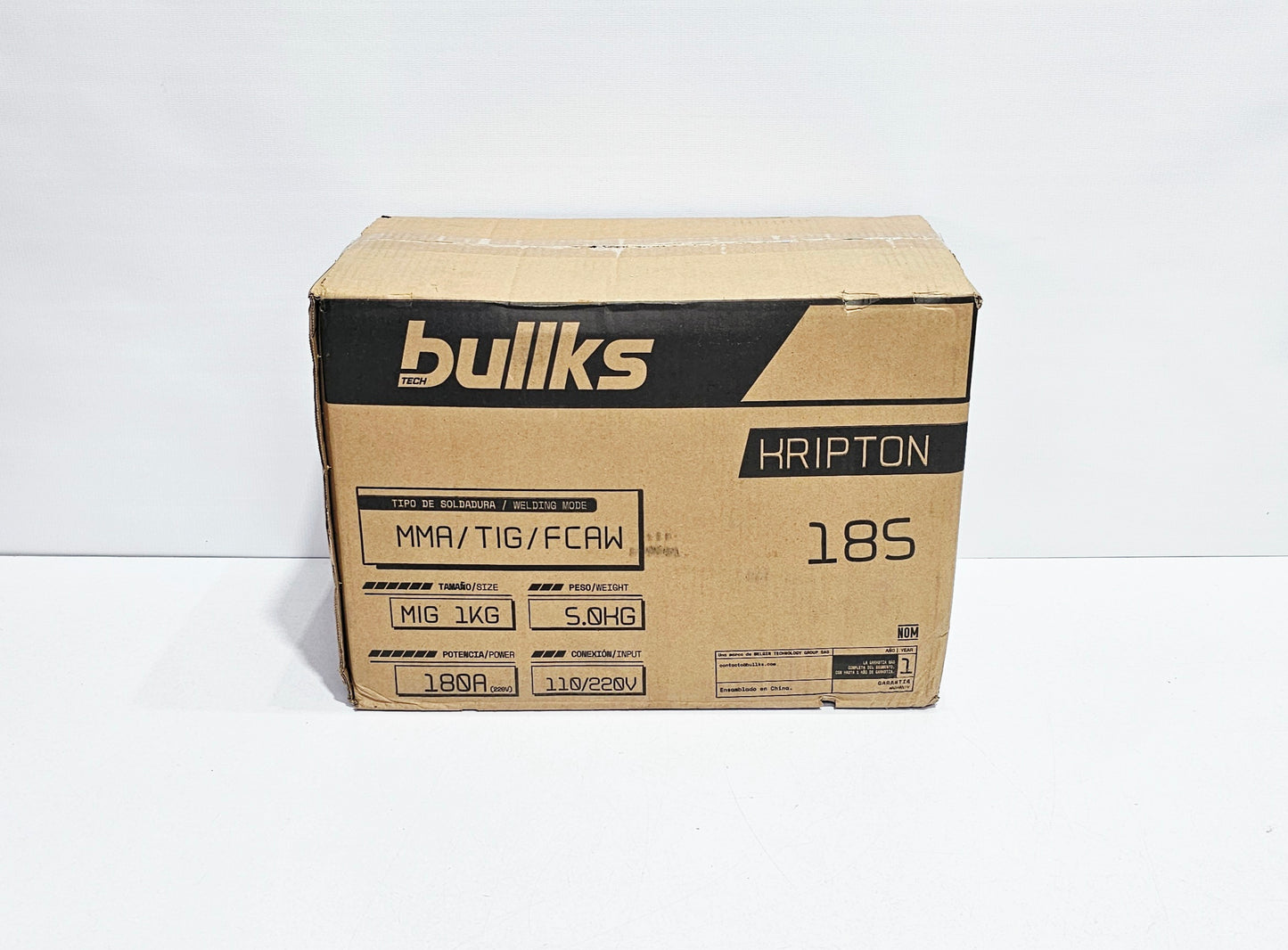 BULLKS SOLDADOR MIG INVERSOR KRIPTON 185 180AMP 110/220V KMK-180