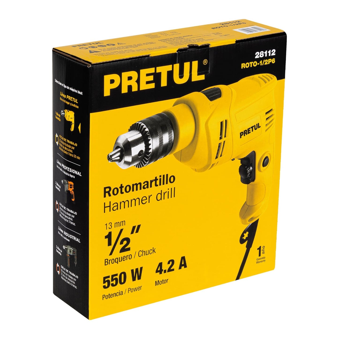PRETUL ROTOMARTILLO 1/2" 28112