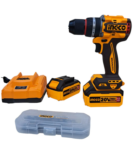 INGCO TALADRO PERCUTOR INALAMBRICO 1/2" - 96 N.M - 20V - UCIDLI20968