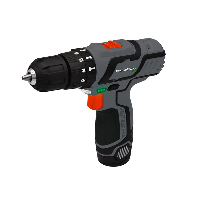 GLADIATOR TALADRO PERCUTOR ATORNILLADOR RECARGABLE 12V TP 910/12 K1