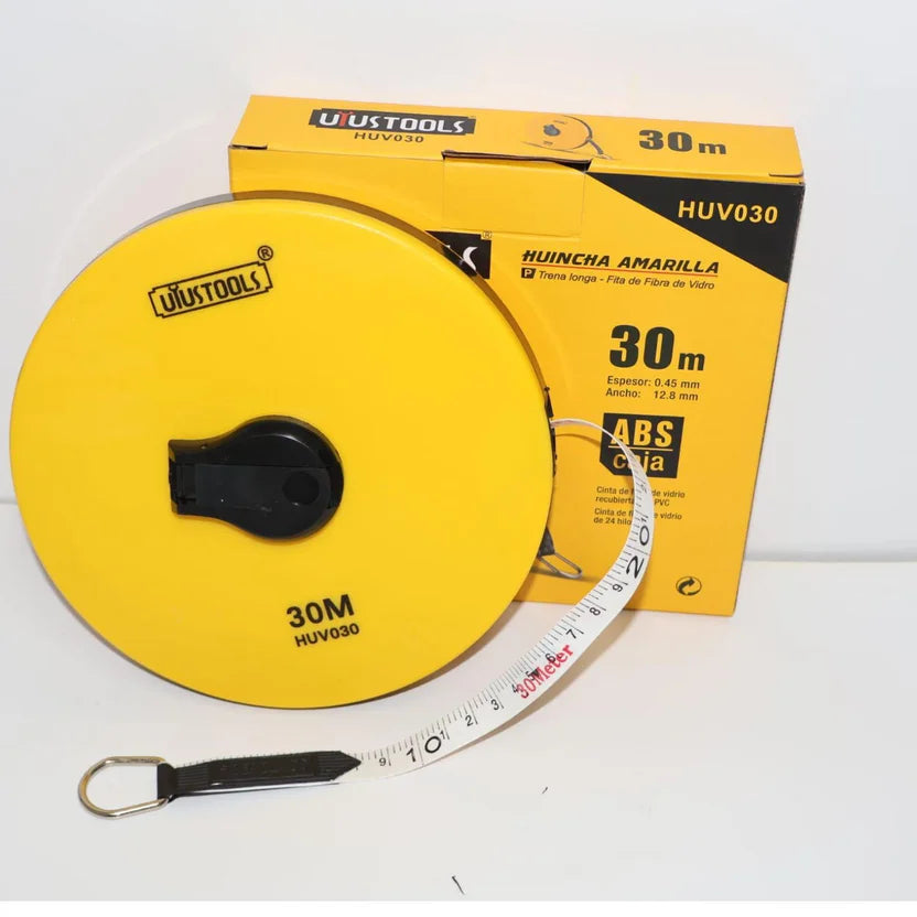 UYUSTOOLS HUINCHA AMARILLA 30M HUV030