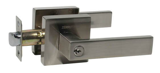 ZERRUTTI CERRADURA MANIJA CUADRADA ENTRADA PRINCIPAL CROMO MATE Z 600 AL SR SS