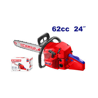 EMTOP MOTOSIERRA A GASOLINA DE 24" 62CC EGCS24621