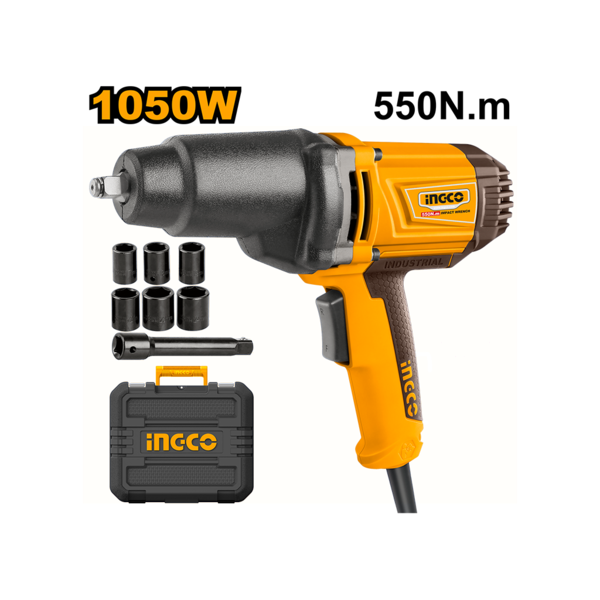 INGCO LLAVE DE IMPACTO ELECTRICA 1/2" 1050W 550N.M UIW10508