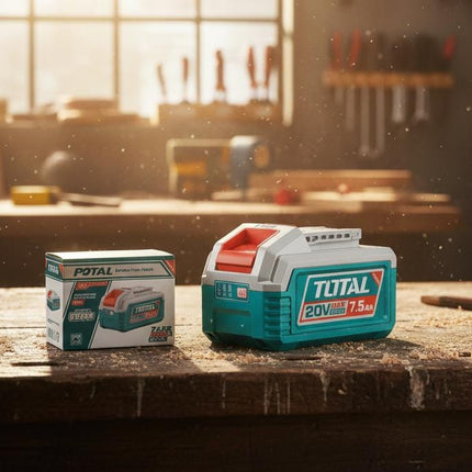 TOTAL BATERIA DE ION DE LITIO 20V 7.5AH INDUSTRIAL TFBLI2075