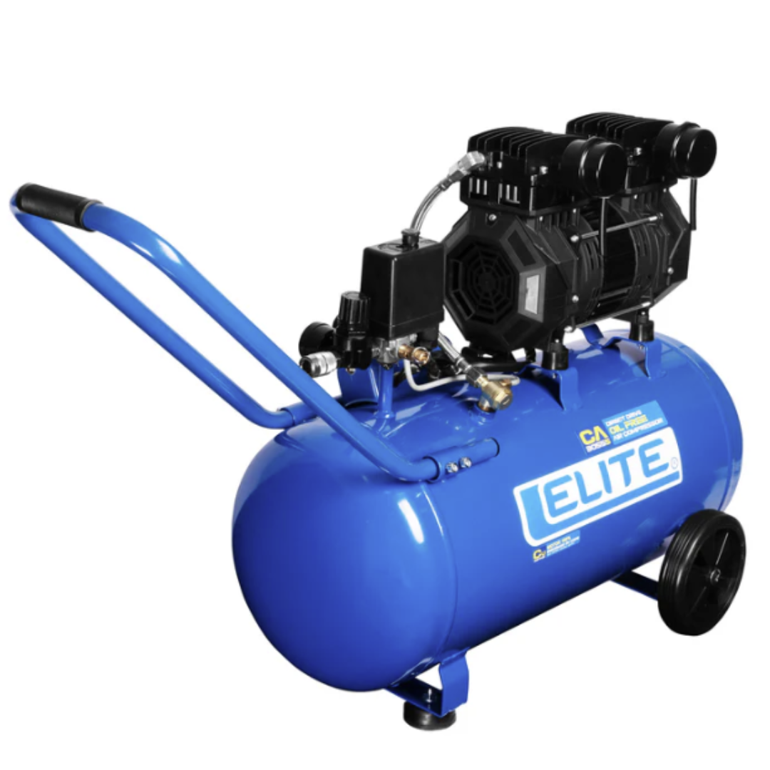 ELITE COMPRESOR LIBRE DE ACEITE 50LTS 3.0HP 125PSI CA3055S