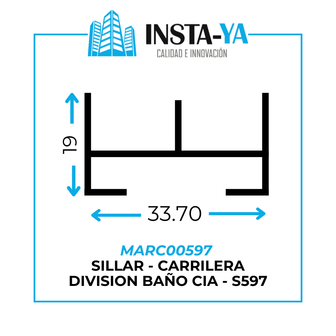 MARC00597 SILLAR - CARRILERA DIVISION BAÑO CIA - S597