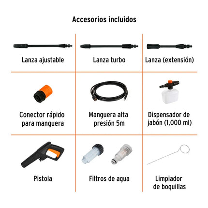TRUPER HIDROLAVADORA ELECTRICA DE ALTA PREISION 1800 PSI 101594