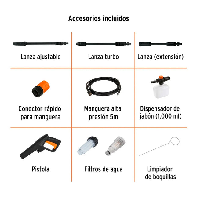 TRUPER HIDROLAVADORA ELECTRICA DE ALTA PREISION 1800 PSI 101594