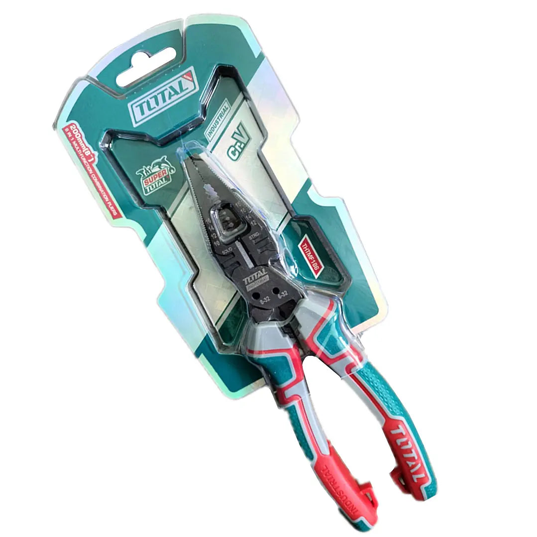 TOTAL ALICATE COMBINADO MULTIFUNCION 8 EN 1 - 8" THTMF186