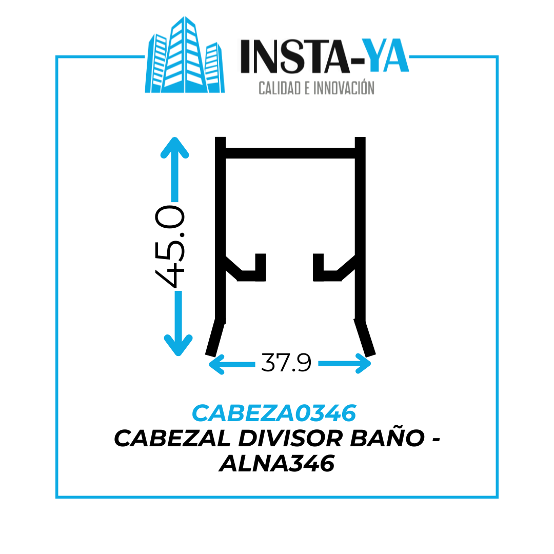 CABEZA0346 CABEZAL DIVISOR  BAÑO  - ALNA346