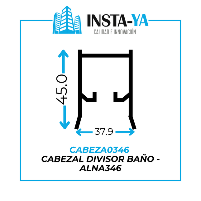 CABEZA0346 CABEZAL DIVISOR  BAÑO  - ALNA346