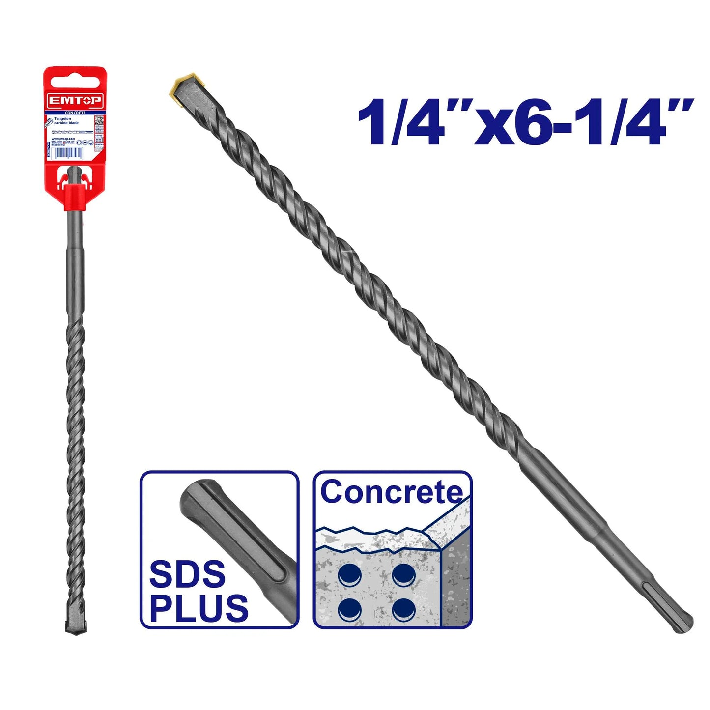 EMTOP BROCA PARA CONCRETO SDS PLUS ULHDR01042