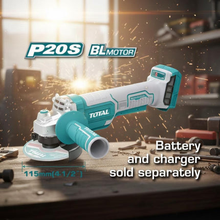 TOTAL PULIDORA INALAMBRICA 4 1/2'' SUPER SELECT 20V UTAGLI211156